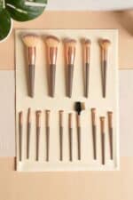 Pinkberry Cosmetics Επαγγελματικό Σετ με Πινέλα Μακιγιάζ από Συνθετική Τρίχα 15τμχ - Image 3