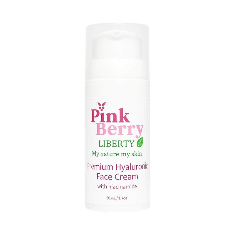 gwer Pinkberry Cosmetics Liberty Κρέμα Προσώπου για Ενυδάτωση, Σύσφιξη & Λάμψη με Υαλουρονικό Οξύ & Νιασιναμίδη 50ml - Image 1