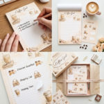 Coffee Girl Set Notepad Σημειωματάριο & Matching Stickers