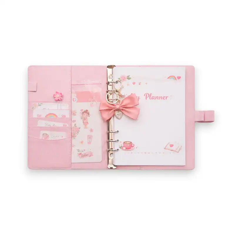 atzena gia eshop Pinkberry Self-Care Planner A5 Binder - Ατζέντα Οργάνωσης με Αυτοκόλλητα & Μπρελόκ - Image 1