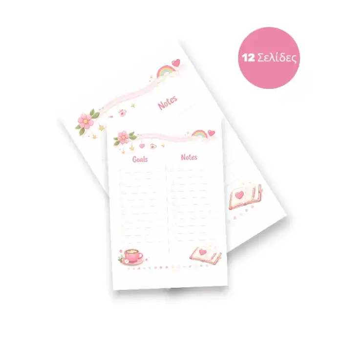 Pinkberry Self-Care Planner A5 Binder - Ατζέντα Οργάνωσης με Αυτοκόλλητα & Μπρελόκ - Image 4