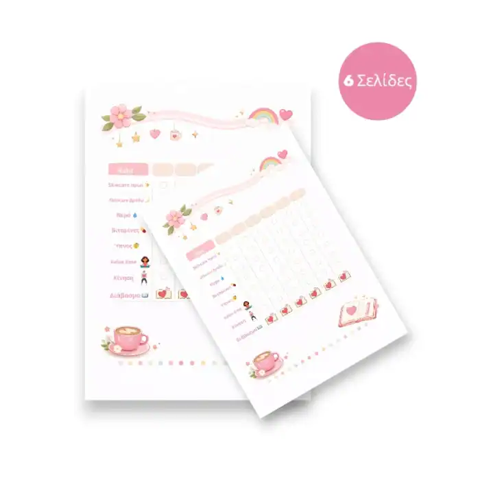 Pinkberry Self-Care Planner A5 Binder - Ατζέντα Οργάνωσης με Αυτοκόλλητα & Μπρελόκ - Image 7