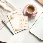 Coffee Girl Set Notepad Σημειωματάριο & Matching Stickers - Image 2
